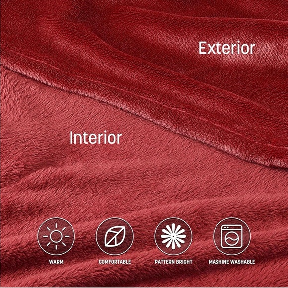 NWT Catalonia Wearable Fleece Blanket with Sleeves and Foot Pockets - Picture 6 of 7